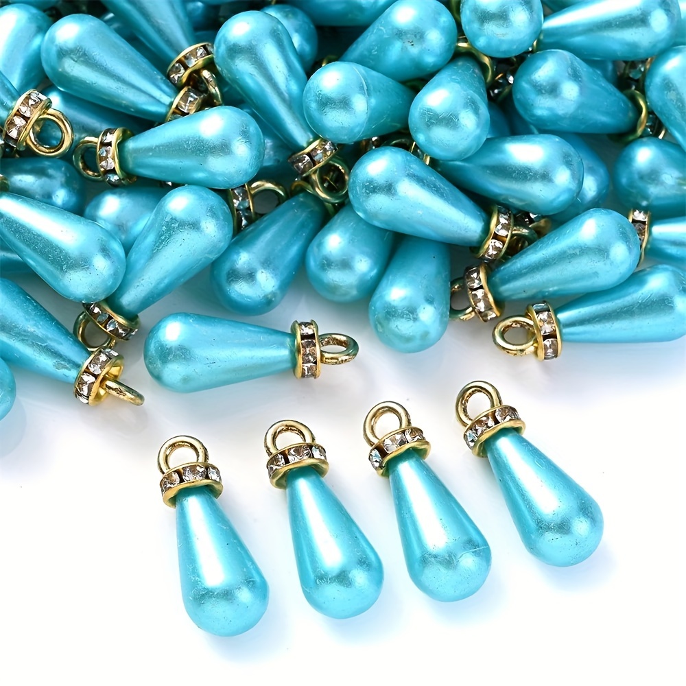 20pcs Colorful Waterdrop Charms for Jewelry Making